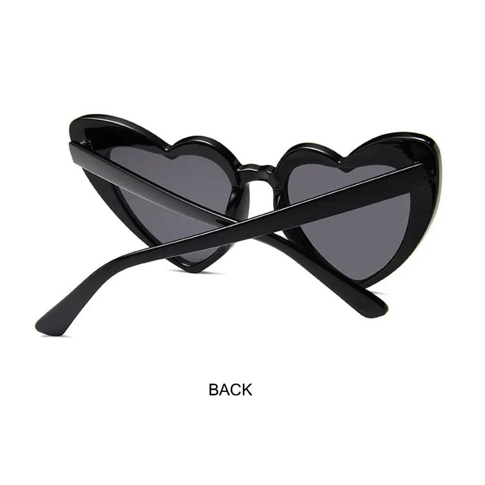 Light Effect Heart Effect Glasses Retro Cute Heart-Shaped Shades Pink Sun Glasses