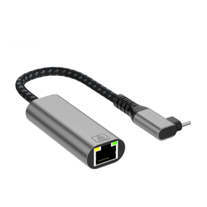 Adaptateur réseau USB Type C vers RJ45 Ethernet LAN, prise en 2,5 Gbit/s