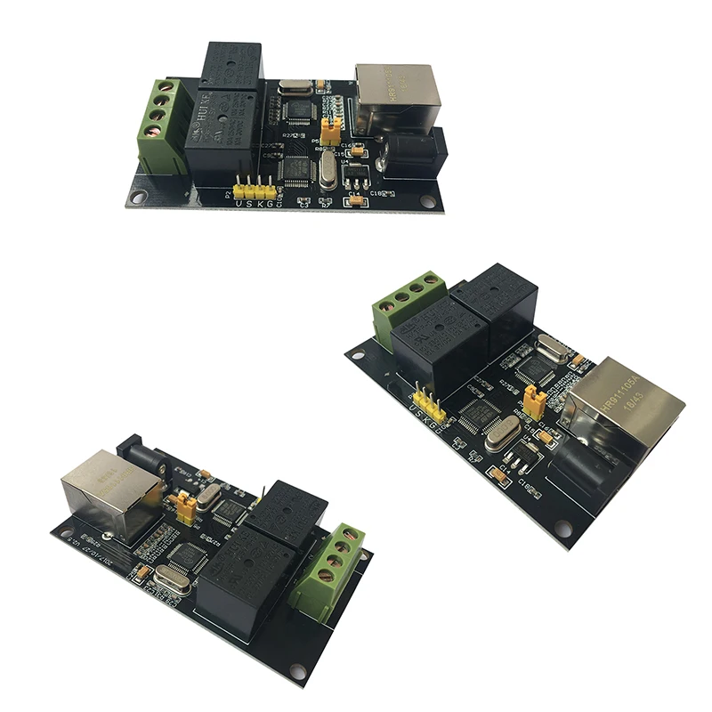 Modulo relè di rete a 2 vie Controller di accesso IP/Ethernet Switch trasferimento Volume MODBUS TCP