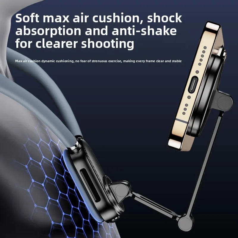 

Magnetic Neck-Worn Phone Holder Anti-Shake Chest Mount for Steady Shooting First-Person Perspective Action Camera Accessory