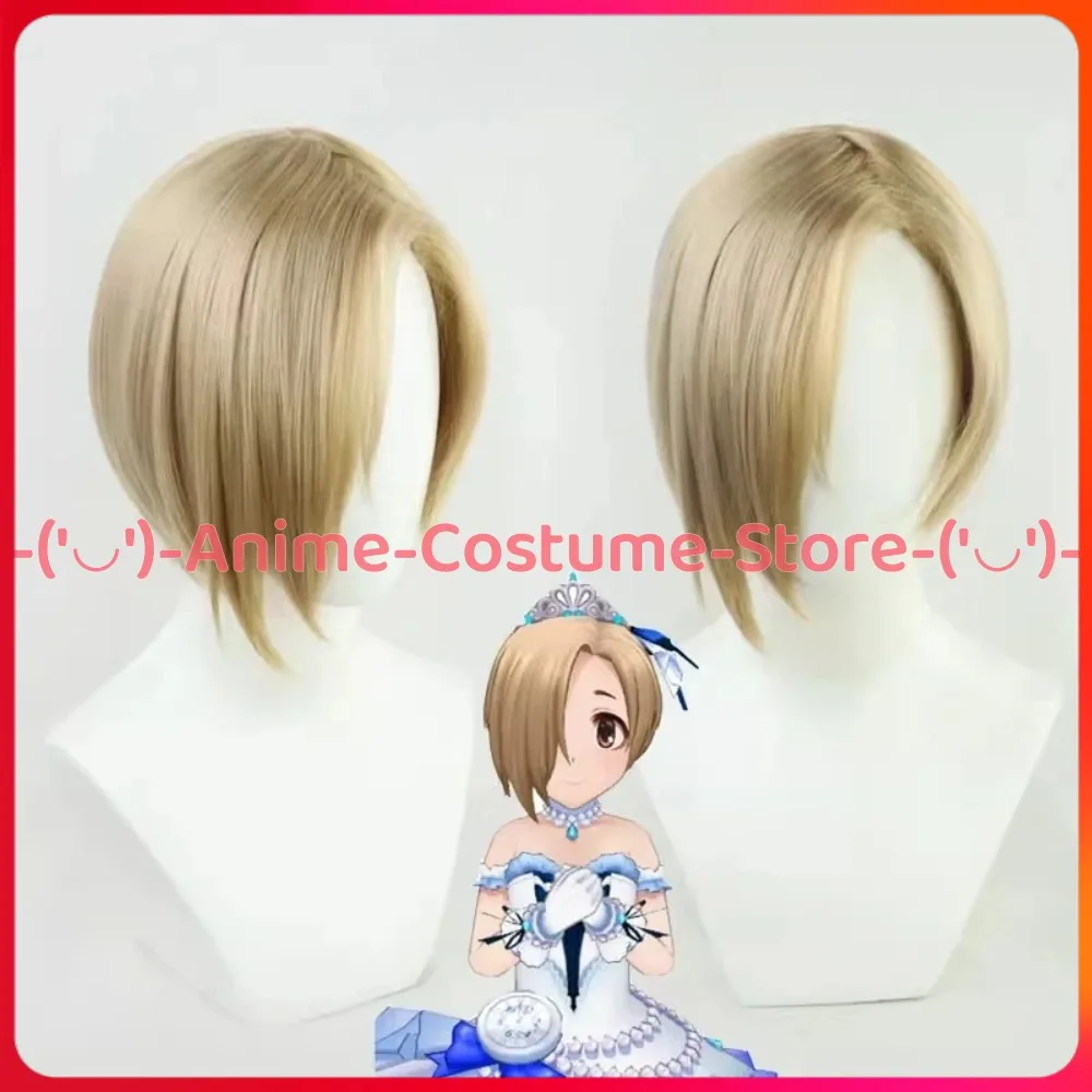Peruka Cosplay THE iDOL Cinderella Girls Shirasaka Koume, peruka syntetyczna do przebrania na Halloween, karnawał, imprezę, postać z anime/gry