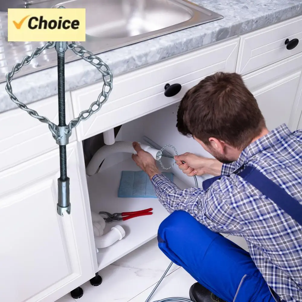 فليكس عمود المجاري إزالة الترسبات سلسلة متعددة الأغراض أداة صيانة الأنابيب الربيع النفط توصيل الأنابيب الحفارة لكتل خطوط الأنابيب #1