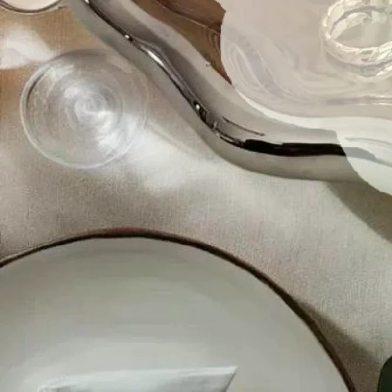 

Simple Jewelry Storage Tray Creative Cloud Shapes Electroplated Jewelry Earrings Ring Display Desktop Dish For Women