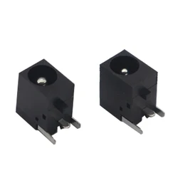 【50-10PCS】PCB Mount 5.5 x 1.65 / 2.1 / 2.5 mm Female DC Power Jack Plug Charging Socket Connector Dock Black 5.5*1.65/2.1/2.5MM