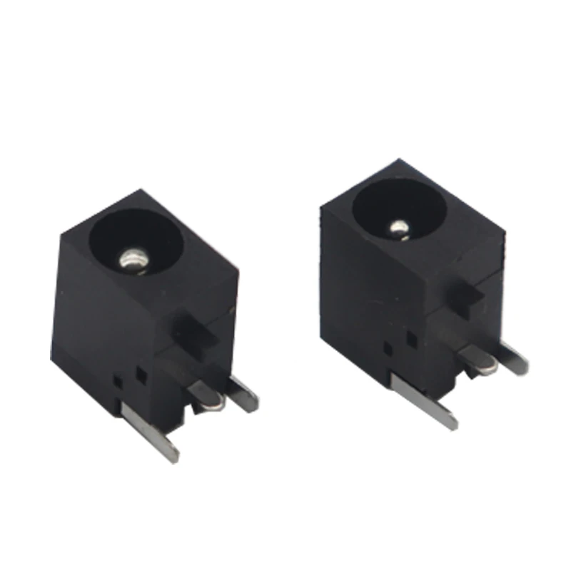 【50-10PCS】 Mocowanie PCB 5,5 x 1,65 / 2,1 / 2,5 mm Żeńskie gniazdo zasilania DC Wtyczka Gniazdo ładowania Złącze Stacja dokująca Czarny 5,5 * 1,65 / 2,1 / 2,5 MM