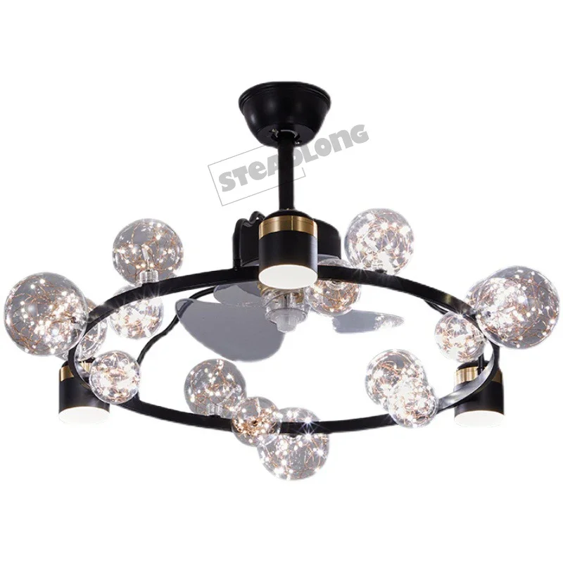 Plafond Fans Lamp Moderne Gypsophila Plafondlamp Led Voor Woon/Eetkamer/Studeerkamer Slaapkamer Art Decor Verlichting Lustre armaturen