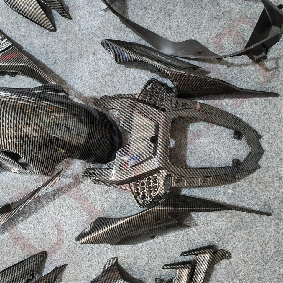 مجموعة هدايا الدراجة النارية اللامعة من ألياف الكربون لسيارات BMW S1000RR S1000 RR 2019-2022 أجزاء انسيابية S 1000 19-22 غطاء بلاستيكي لإطار الجسم #6