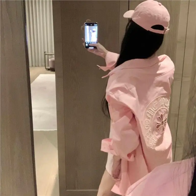 

Женская свободная летняя верхняя одежда миди с принтом из пайеток и санскритским надписью, модная, с воротником-стойкой, на пуговицах, из хлопка