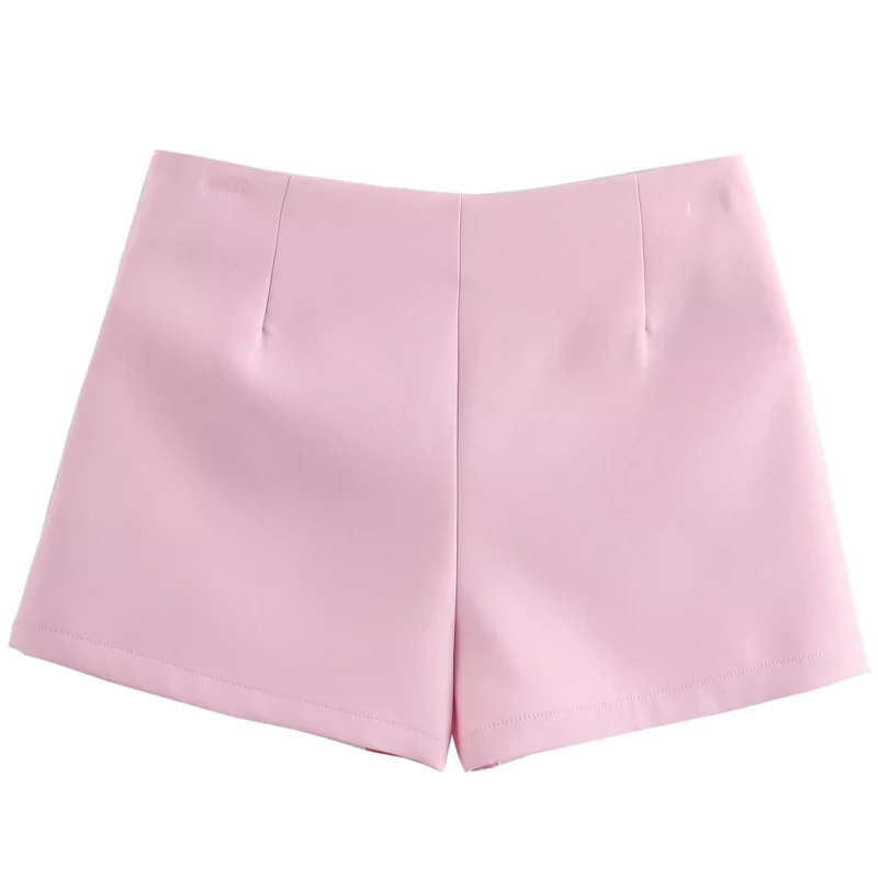 HXAO Mini Bow Solid Culotte Women Wrap High Waist Shorts Skirts Summer 2024 White Pink Shorts Skirts Casual High Street Culottes