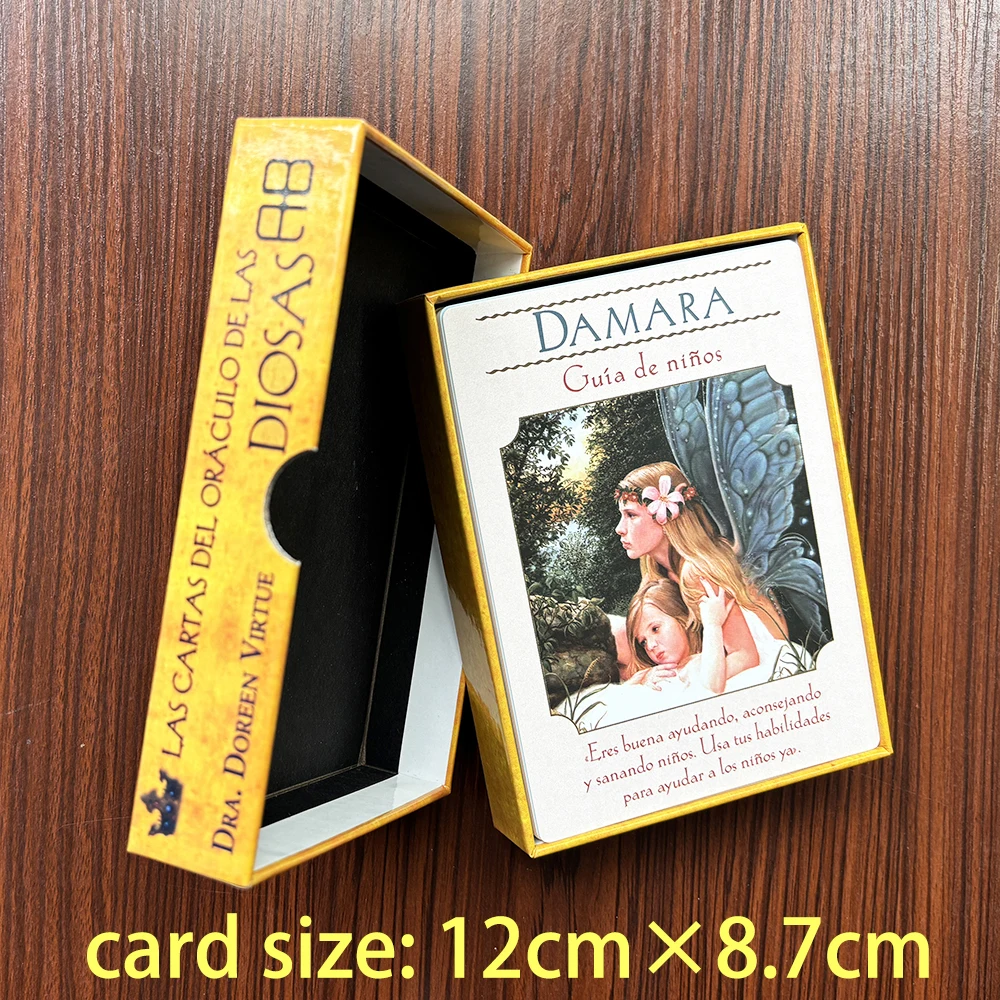 Las Cartas del Oráculo de las Diosas: 44 cartas del oráculo y libro guía en PDF. (Tarot y adivinación) 8.7CM*12CM