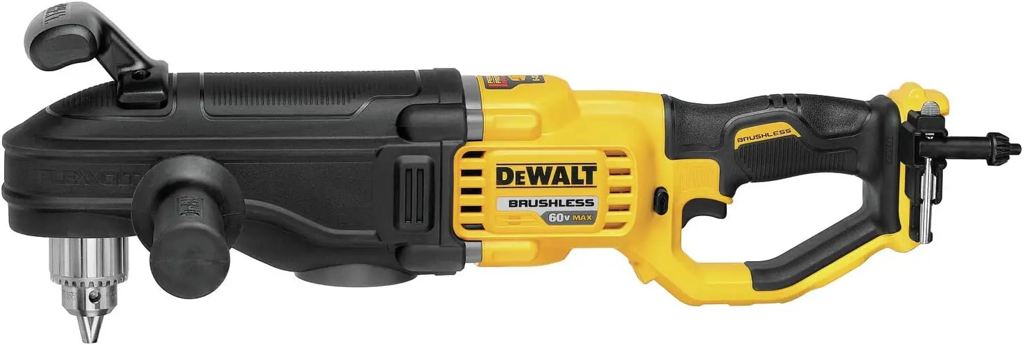 DEWALT 60V MAX* Right Angle Drill, Stud/Joist, Tool Only (DCD470B)