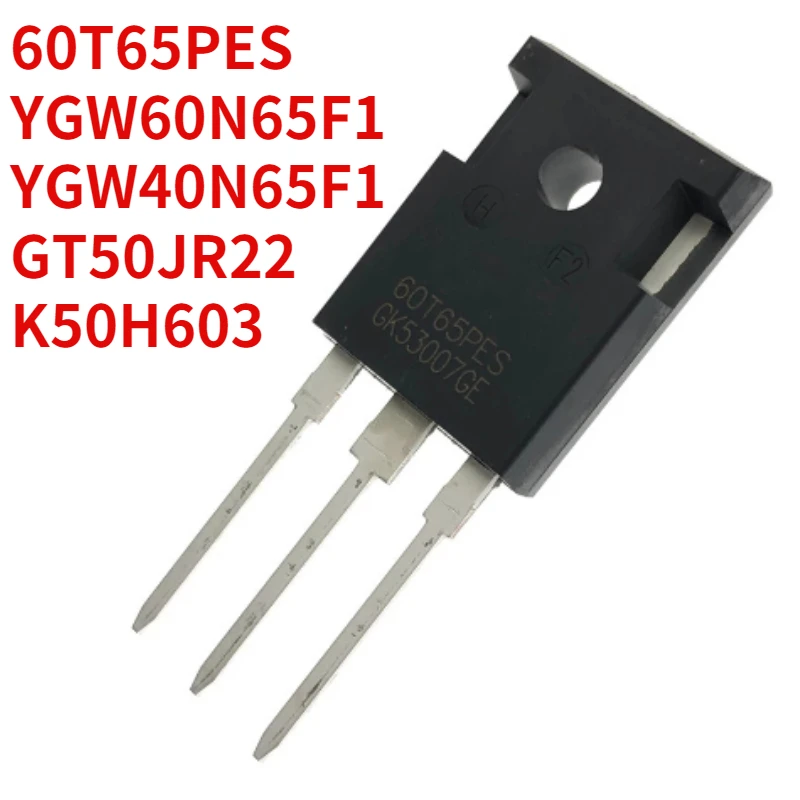 10pc YGW50N65F1 K50T60 GT50JR22 60T65PES Original nuevo K50H603 YGW40N65F1 MBR60200PT YGW75N65F1 máquina de soldadura IGBT Org inversor