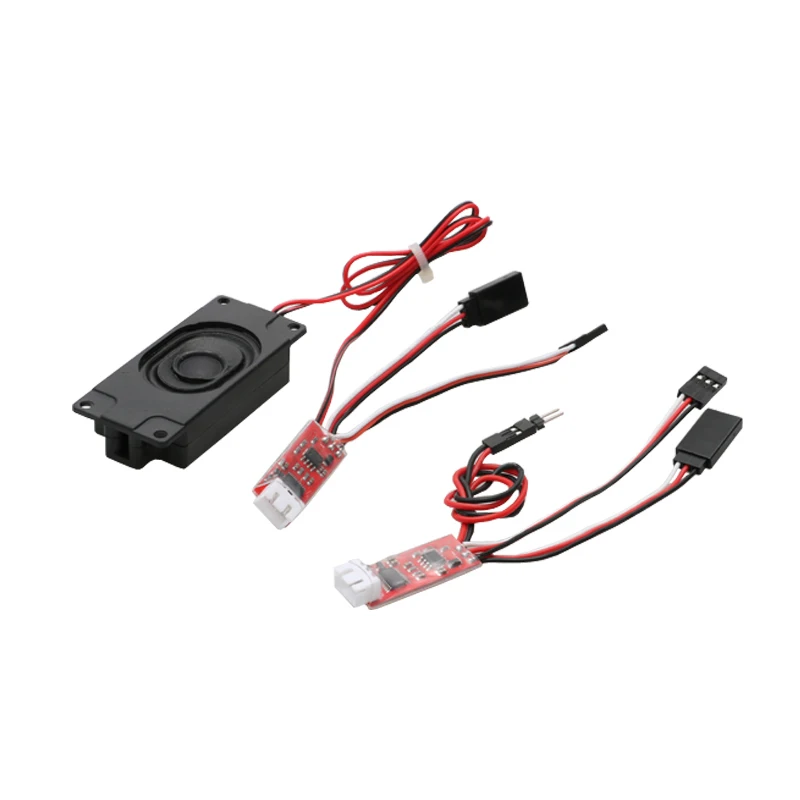 1Set Diesel Engine Frequency Conversion Sound Group Module Powered By Receiver/2S Lipo Battery Charging Port for DIY RC Models