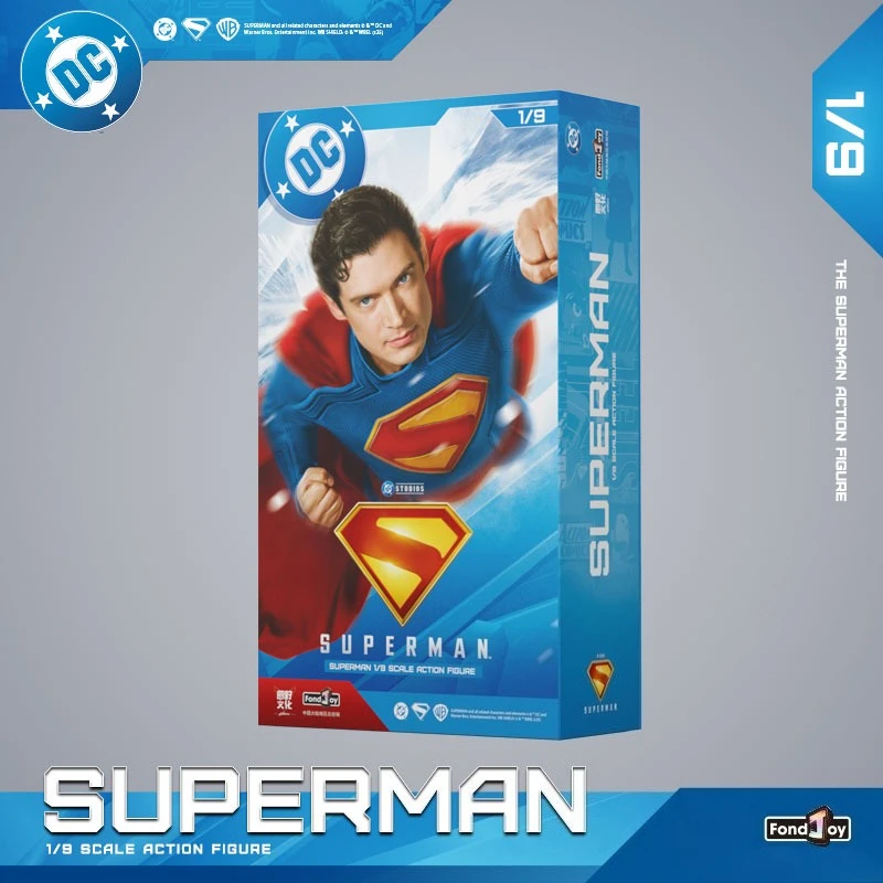 Fondjoy novo superman 1/9 figura de ação edição deluxe dc versão do filme gunn novo superman figura ornamentos para brinquedos meninos presentes