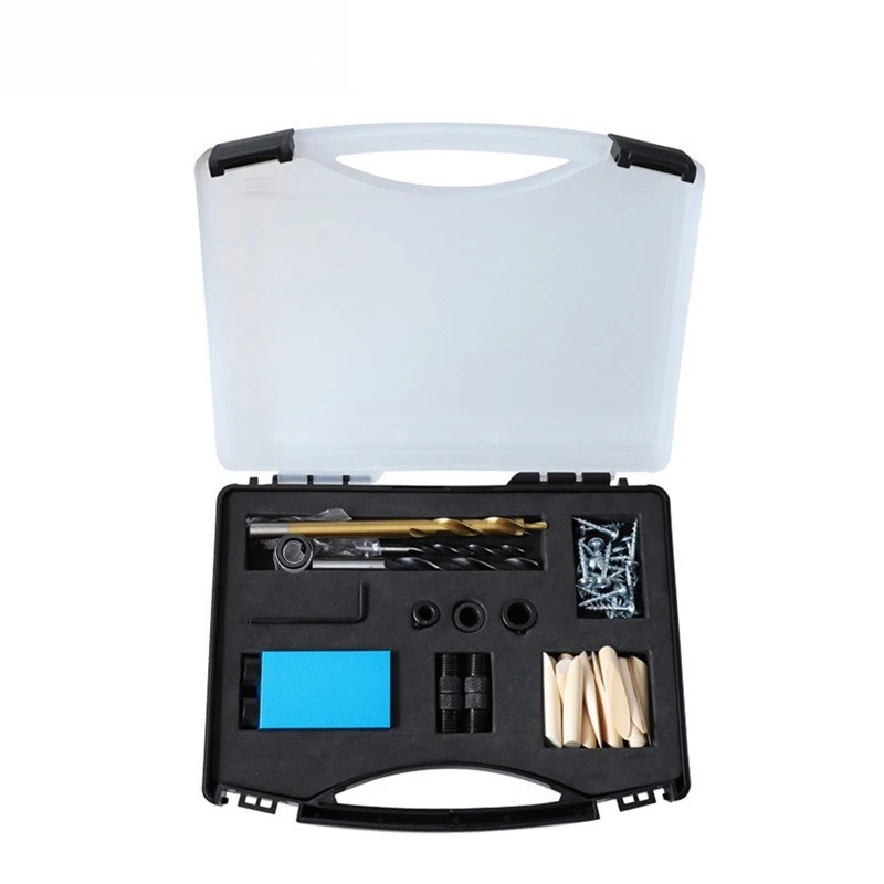 Slant Hole Positioner Hole Opener Aluminum Alloy Woodworking Puncher Slant Hole Punching Tool 15 Degree Angle M6-10