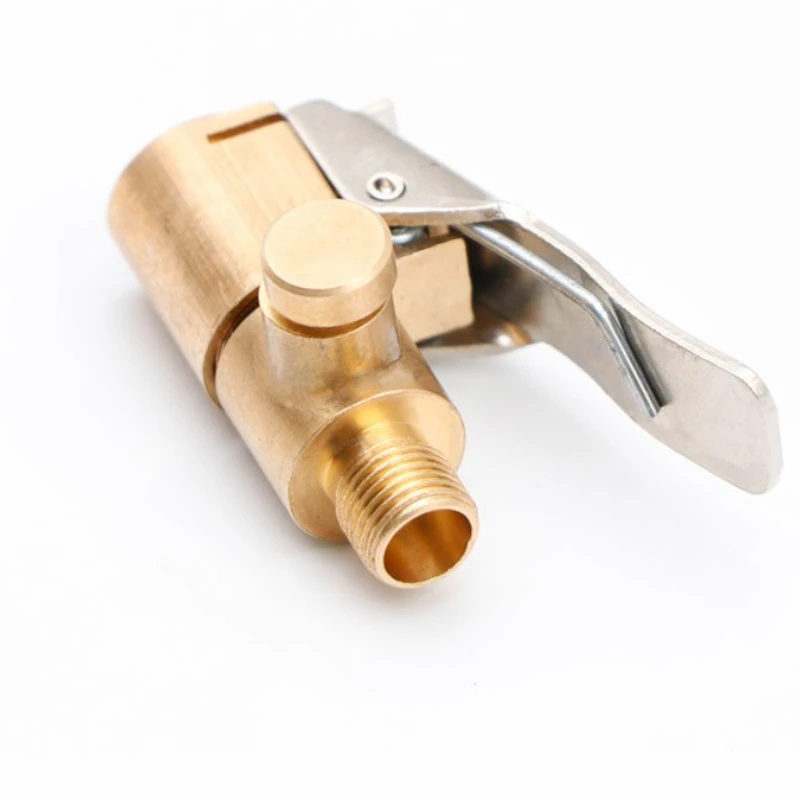 

Портативный надувной насос для автомобильных шин, воздушный патрон, насос для накачивания, клапан, разъем, зажимной адаптер, автомобильный латунный клапан колеса для шин