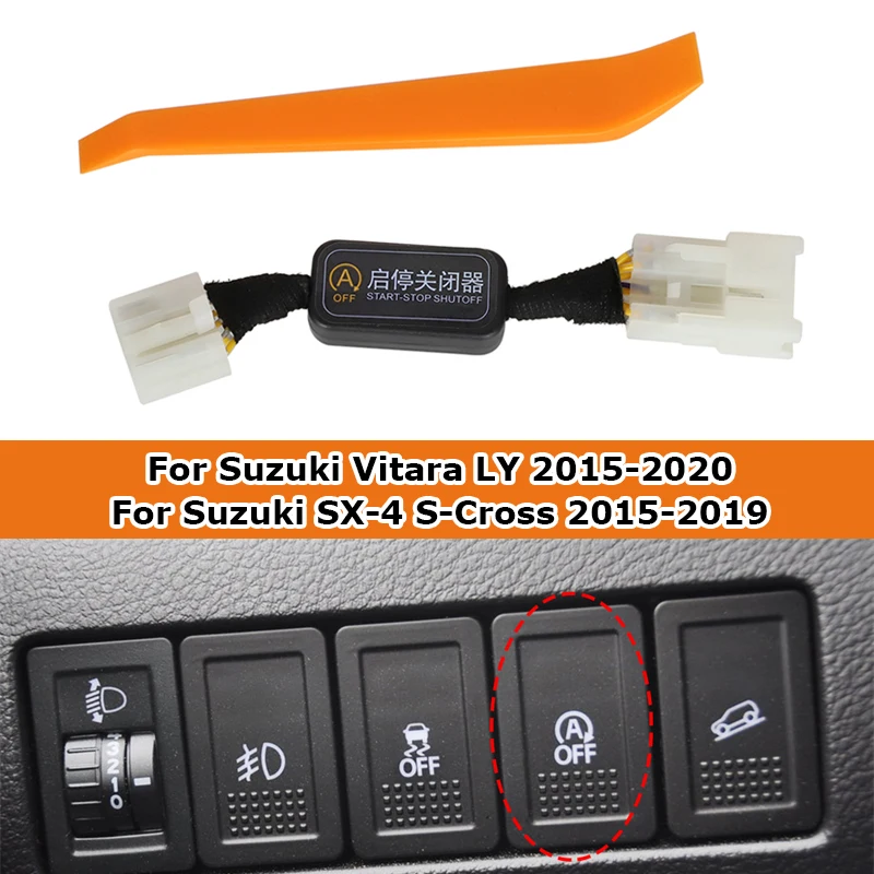 

For Suzuki Vitara LY SX-4 2015-2020 Automatic Stop Start Engine System Off Device A OFF Button Control Sensor Plug Memory Mode