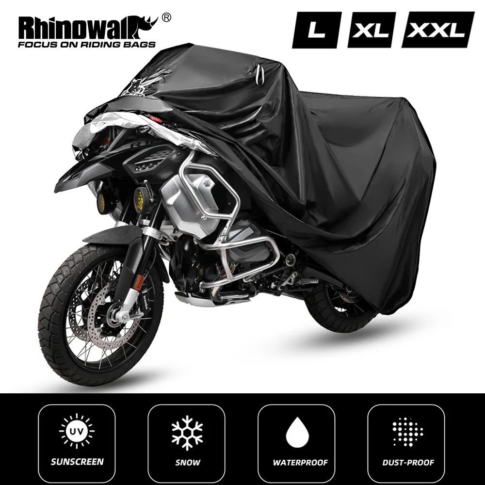 Rhinowalk Motorcycle Cover Waterproof Universal Outdoor Protection Dust Motorbike Rain Cover Sunshade Dustproof Protective