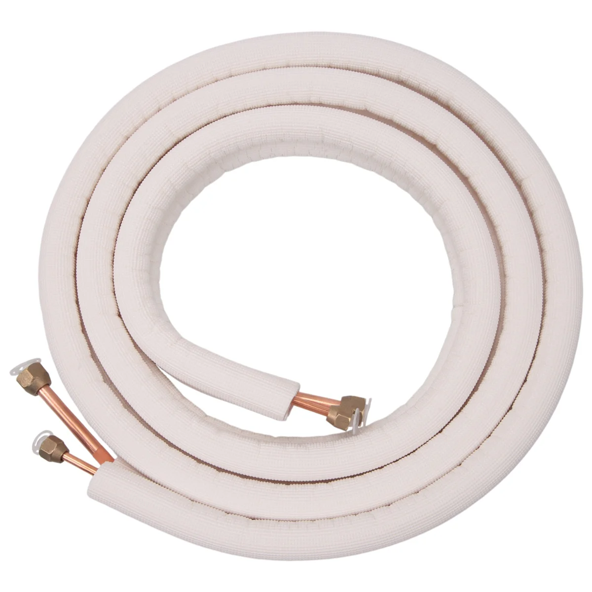 T69C 3 metri Coppia condizionatore d'aria Tubo bobina 1/4In 3/8In Set di cavi in alluminio isolati Parti del condizionatore d'aria Tubo refrigerante