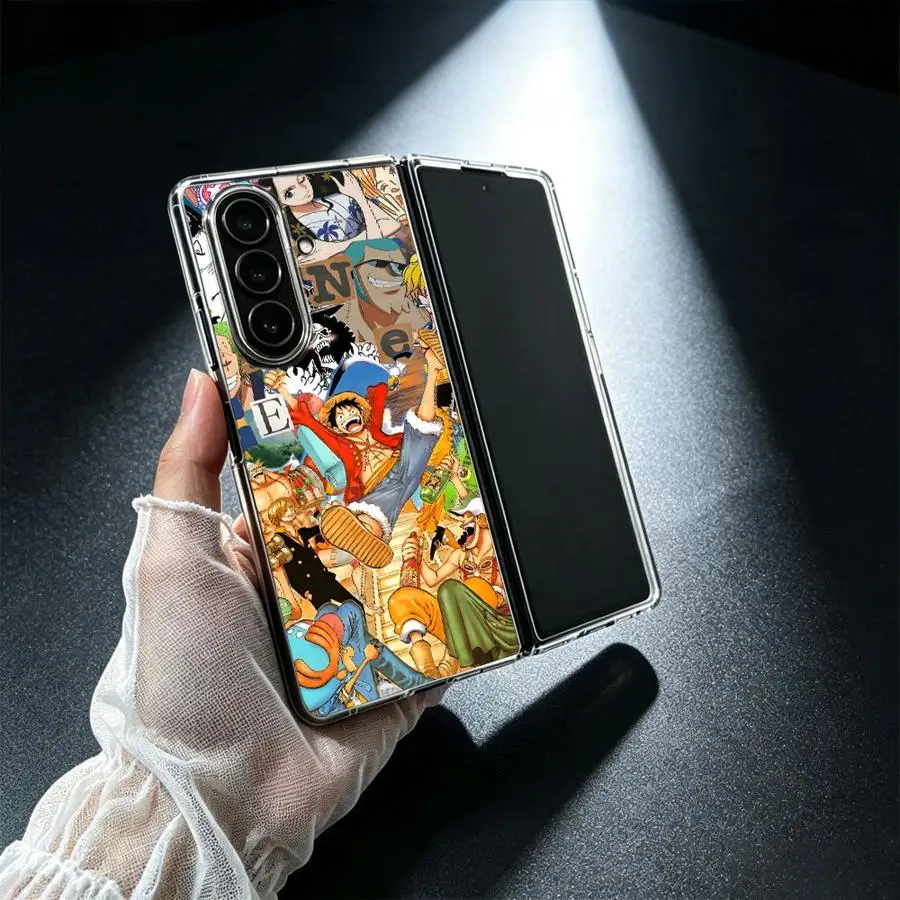 O-One P-iece Happy Phone Cover Case for Samsung Galaxy Z Fold 8 Ultra ZFold7 Z Fold 7 6 5 4 3 ZFold4 ZFold3 ZFold5 ZFold6