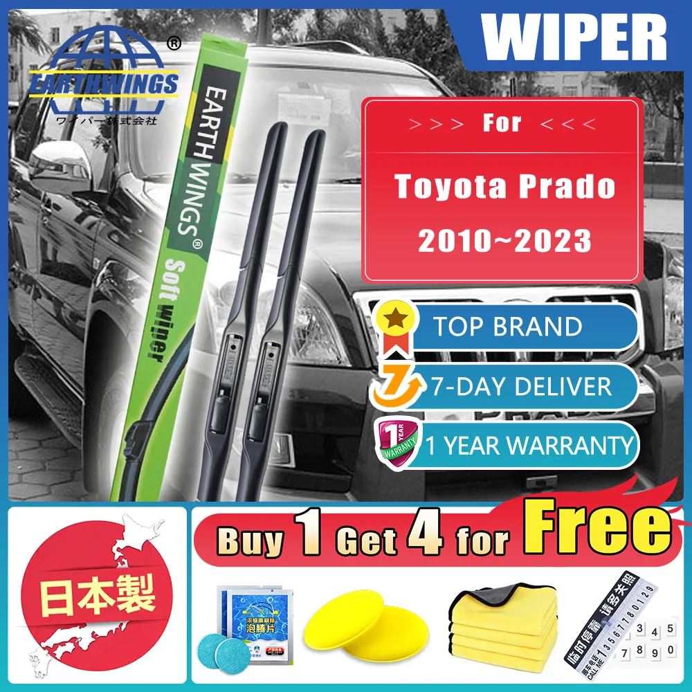 Front Wiper For Toyota Prado J150 150 2010~2023 Lexus GX 400 Auto Accessories Blades Brushes Cutter Clean Windshield Windscreen