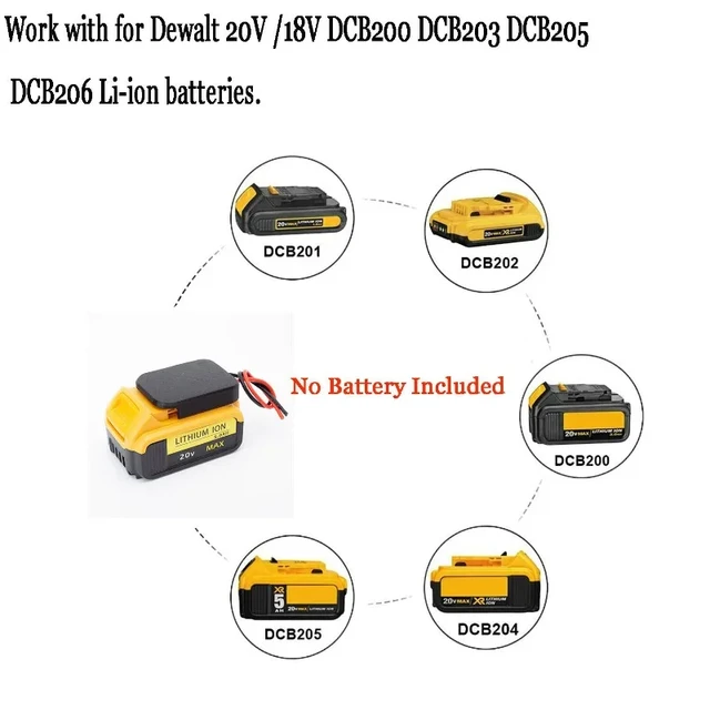 DIY Battery Adapter For Dewalt For Bauer For Hercules 18V 20V Battery Power Wheels Not include battery AliExpress