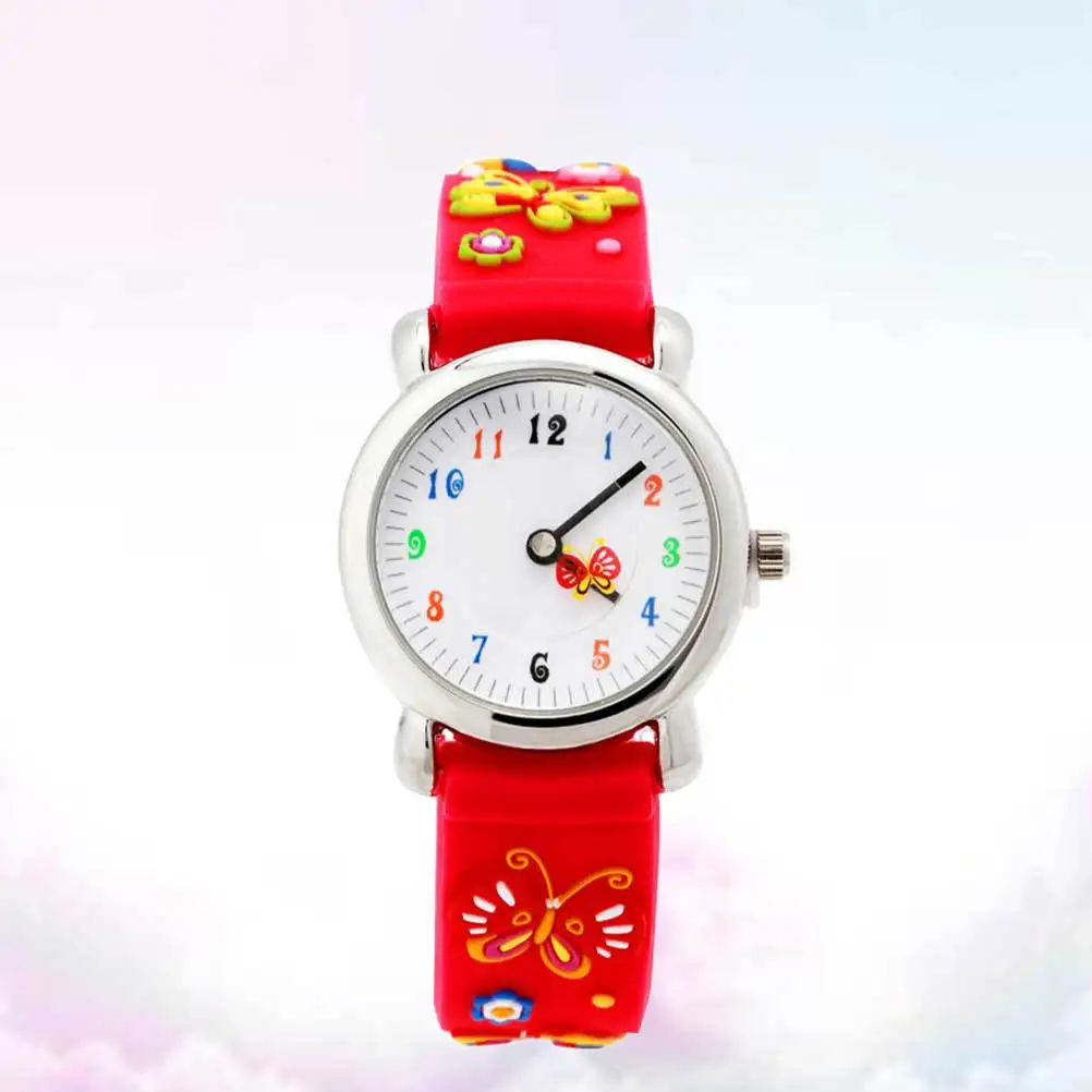 Waterproof Watch For Red 3D Cartoon Design Durable Quartz Wristwatch Sporty Style 'S Watches