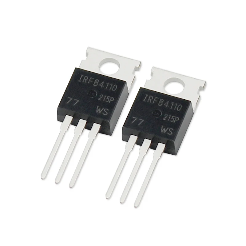 Kit de transistores MOSFET, componente electrónico de Canal N, Transistor TO220, 5 piezas, IRFB4110, 120A, 100V, 4110 PBF TO-220 MOS, IRFB4110PBF