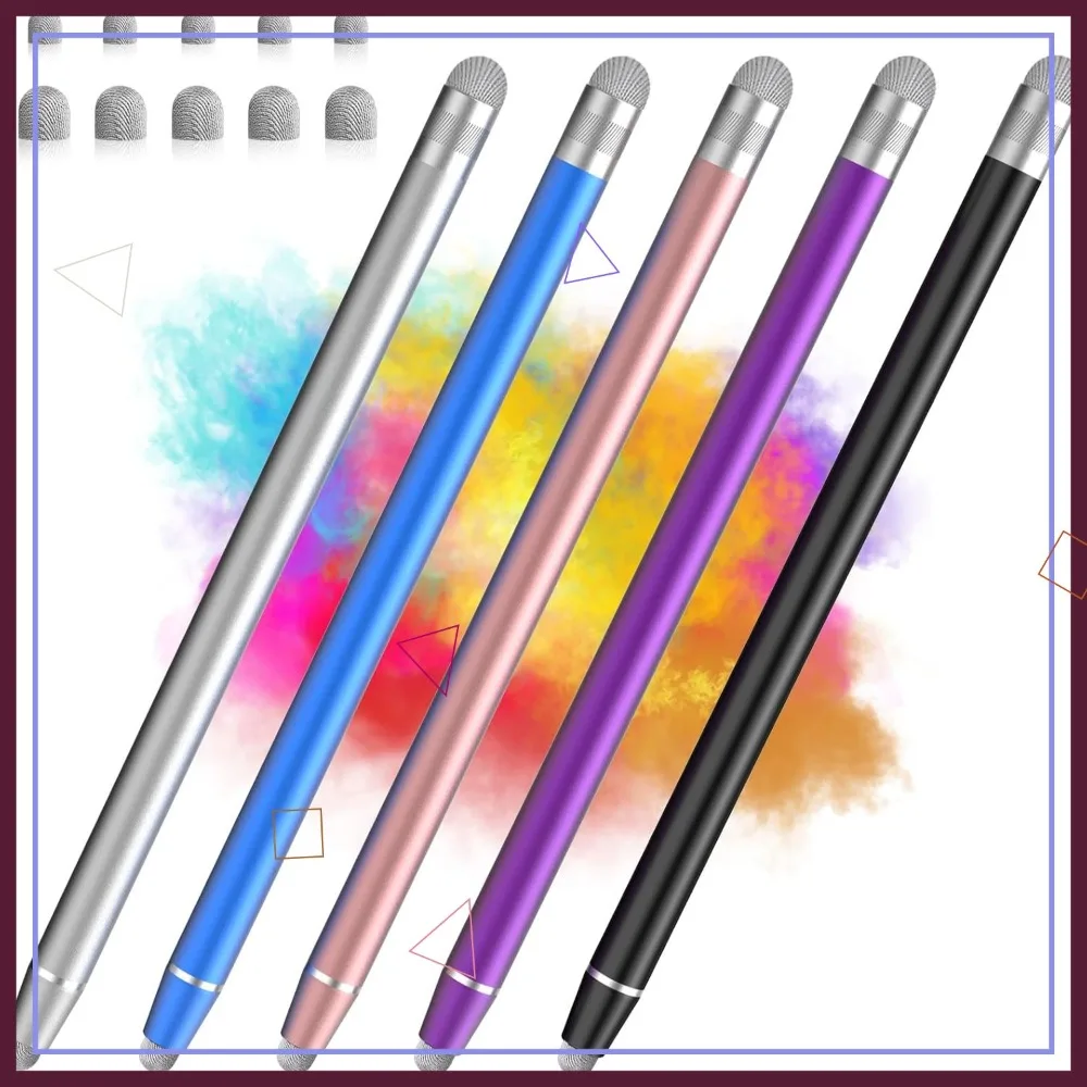 

Набор из 5 стилусов с двумя наконечниками для сенсорных экранов, высокая чувствительность и точность, совместимы с Android, iPad, iPhone, Galaxy и другими устройствами.