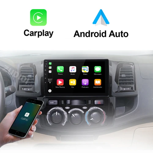 Imagen 2 del producto Radio de coche 2Din Android 16 para Toyota Fortuner Hilux MT 2007 2008 2012 2014 2015 reproductor de vídeo Multimedia navegación GPS DSP