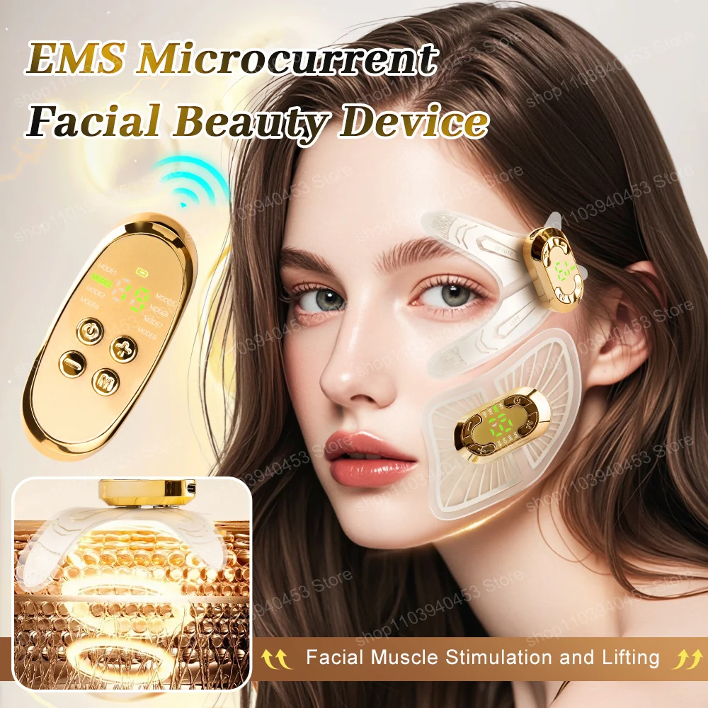 EMS Eye Face Beauty Massage Muscle Stimulator Facial Lifting Anti-Wrinkle Reduce Dark Circles Eyes Swelling Forehead Care Device
