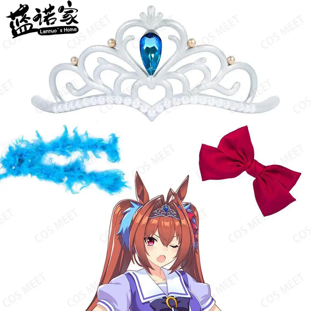 

【Lannuo's Home】 Аксессуар для волос Uma Musume Pretty Derby Daiwa Scarlet, 3D-печать, для косплея, Хэллоуина, карнавала, конвенции