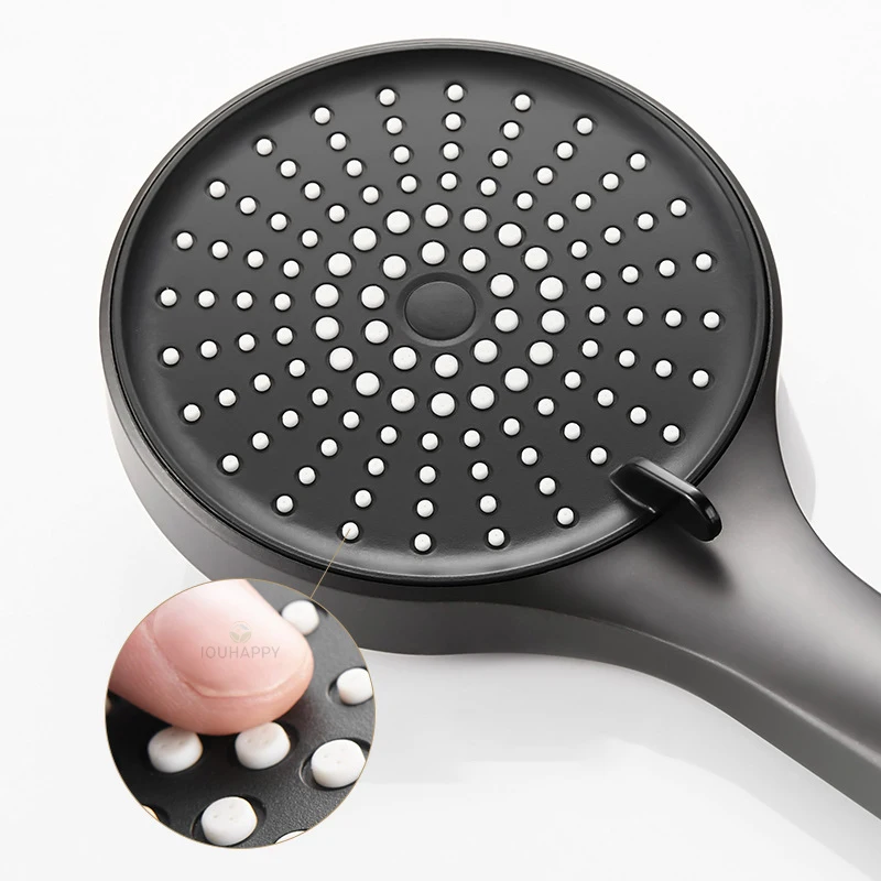 13.5cm Big Panels Shower Head with Adjustable 5 Jet Modes Portable High Pressure Shower Head Spray for Bathroom Accessories view 4
