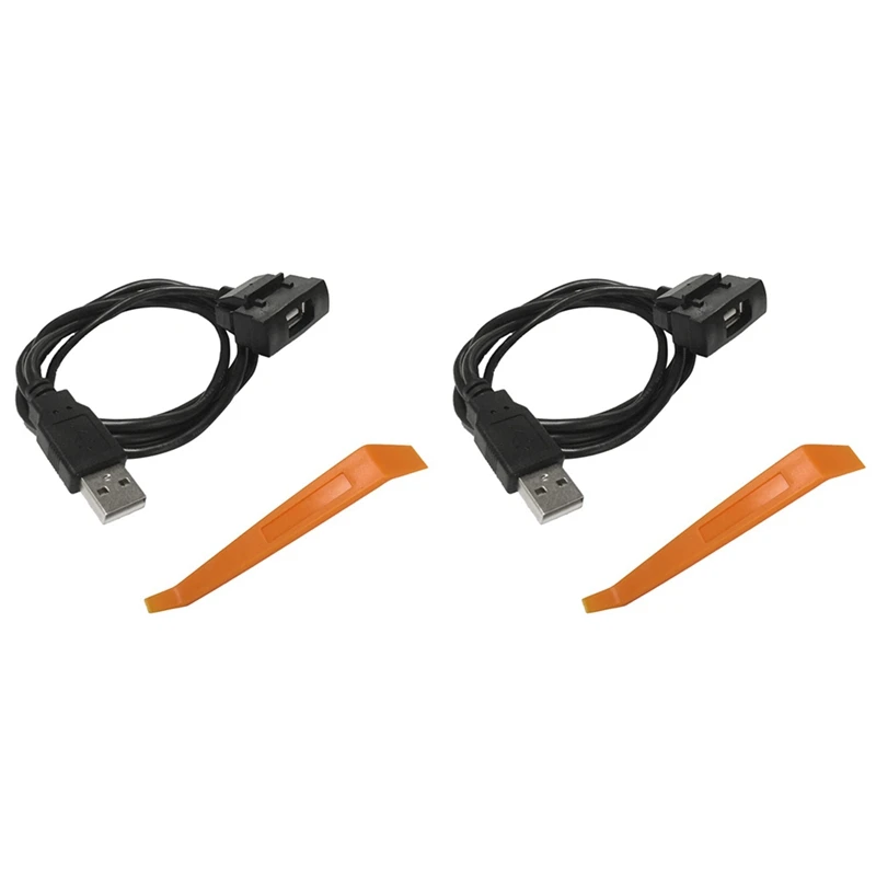 2X Car RCD510 RCD315 CD Changer USB Interface Adapter Audio 4Pin Connector Cable For Jetta 2011 Skoda Octavia 2007