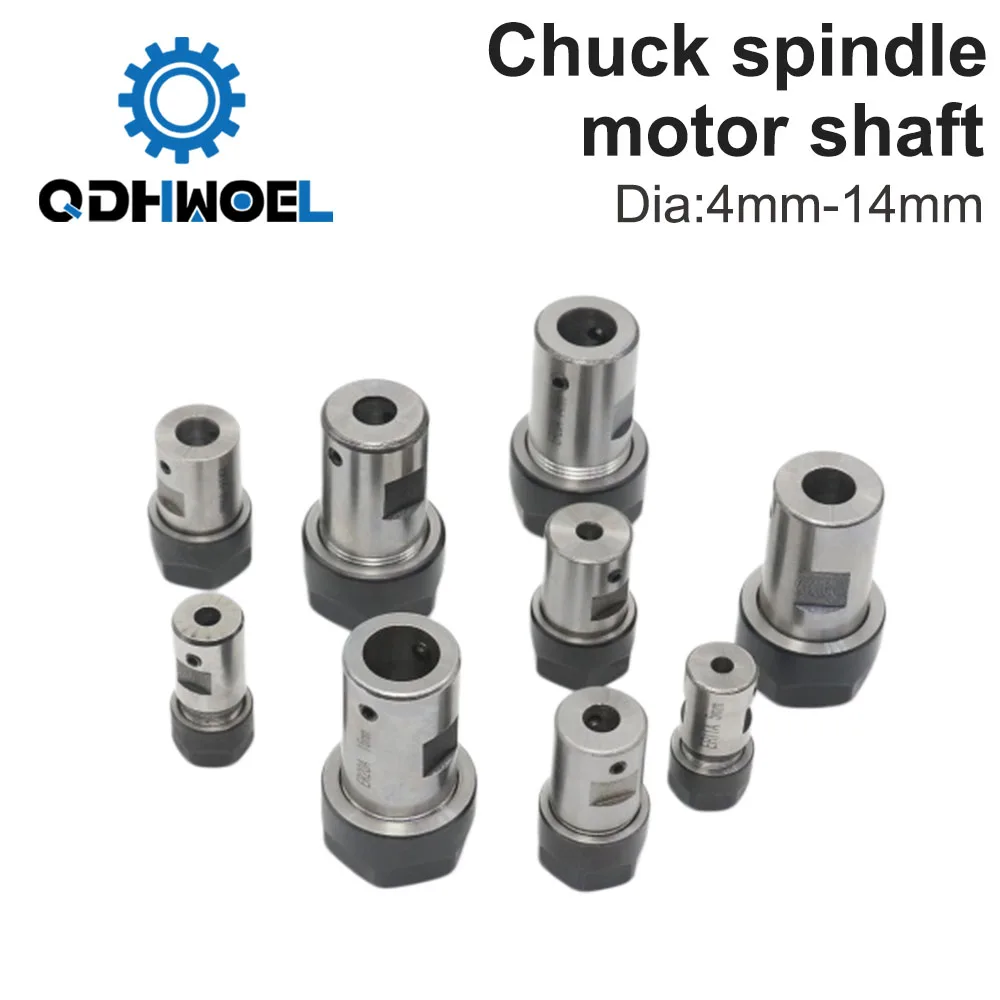 1PC ER11 ER16 ER20 Chuck Spindle Motor Shaft Extension Rod 4mm 5mm 6mm 6.35mm 8mm 10mm 12mm 14mm Spindle Cutter Rod Holder Inner