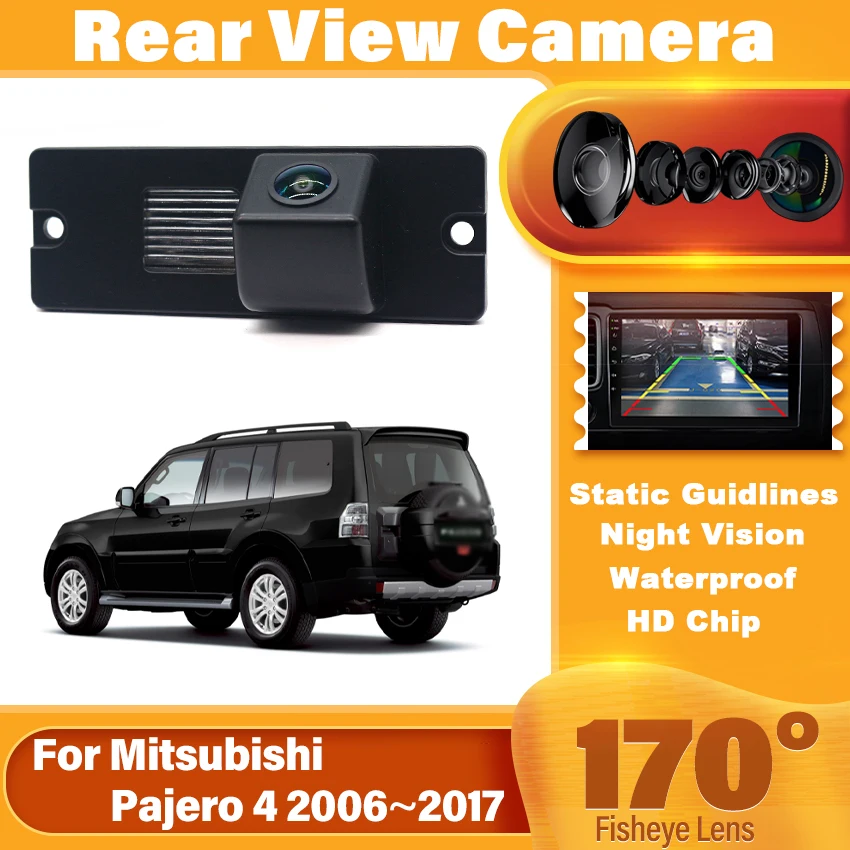 HD For Mitsubishi Pajero 4 2006 2007 2008 2009 2010 2011 2012 2013 2014 2015 2016 2017 Vehicle Rear View Camera High Quality RCA