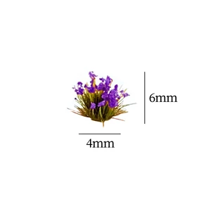 Flor em miniatura cluster grama tufts diorama layout para o cenário ferroviário em miniatura cenário de construção ferroviária modelo decoração 12 principais vendas minhatura de predio - №10
