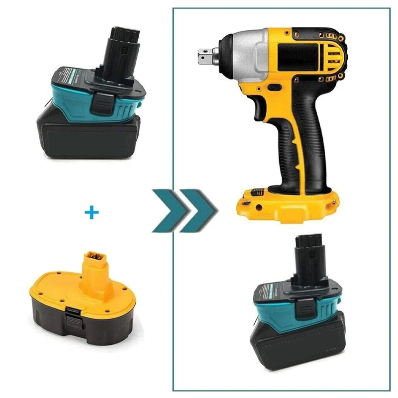 

Battery converter adapter for Makita 18V Li-ion batteries BL1830 BL1850 to for Dewalt Ni-Cd NiMH battery tools