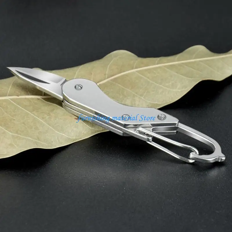 Y5GD 2 Pack Mini Keychains Pockets Cutter Nonrust Steel Folding Blade Keyrings Utility Cutter For Everyday Carry And Outdoor Use