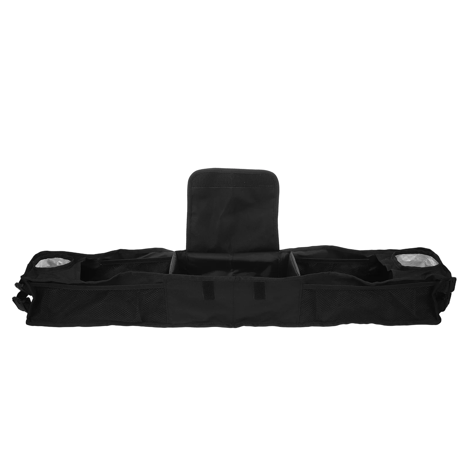 

Golf Cart Front Storage Basket Foldable Waterproof Tray No Drill Installation For Golf Accessories Insulated Cup Holder