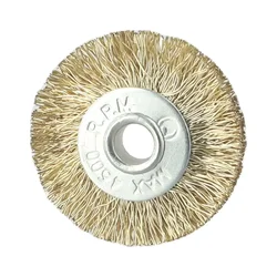 3 Inch Flat Crimped Stainless Steel Wire Wheel Brush Angle Grinder Accessories Rotary Tool For Deburring Rust Scale