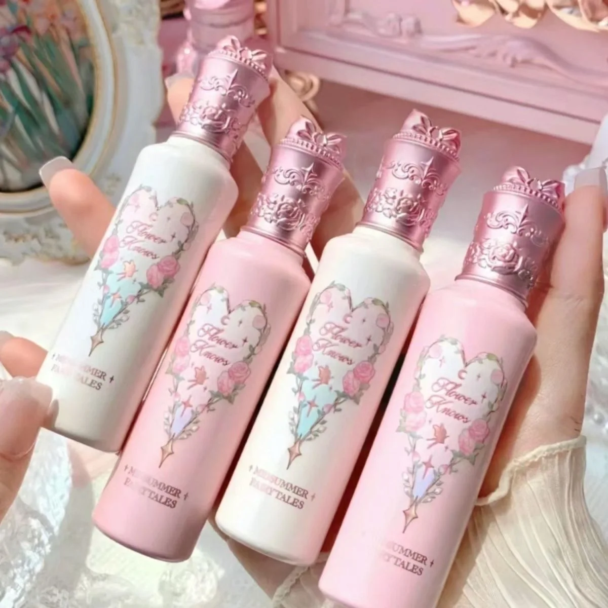 Flower Window Set Midsummer Fairytales Aufhellender Concealer unter dem Augen-Make-up, natürliche Abdeckung, leichtes Highlighter-Stick-Set