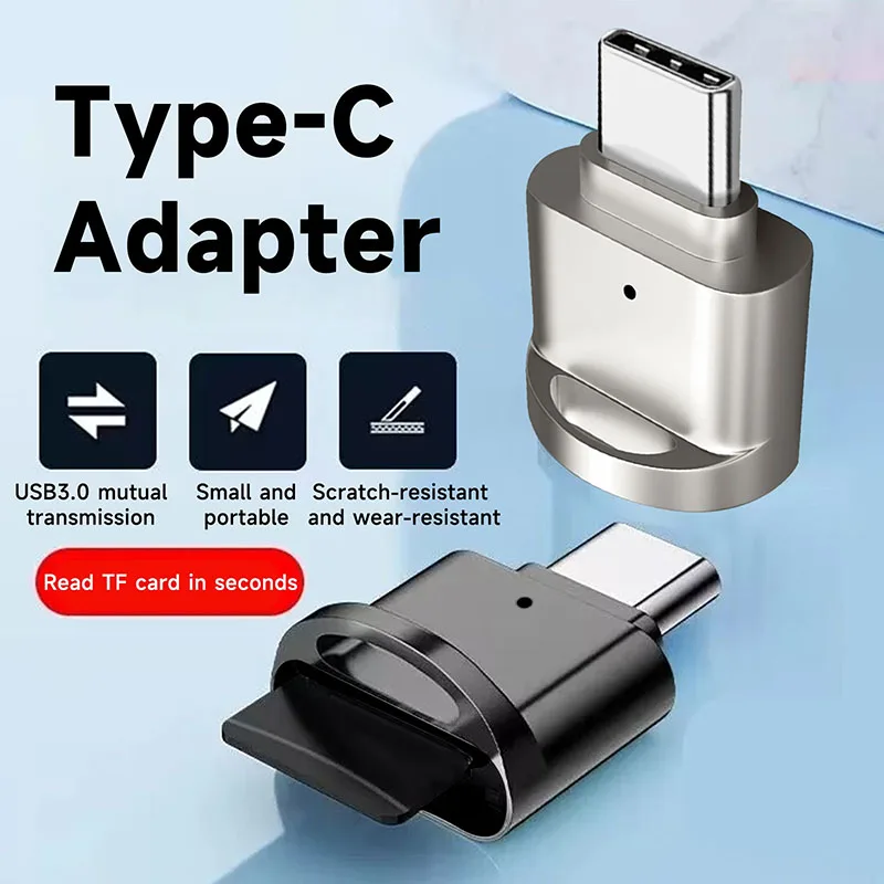 

Мини-кардридер USB 3.0 Type-C для карт памяти SD/Micro SD/TF для Samsung, Huawei, Xiaomi, алюминиевый корпус