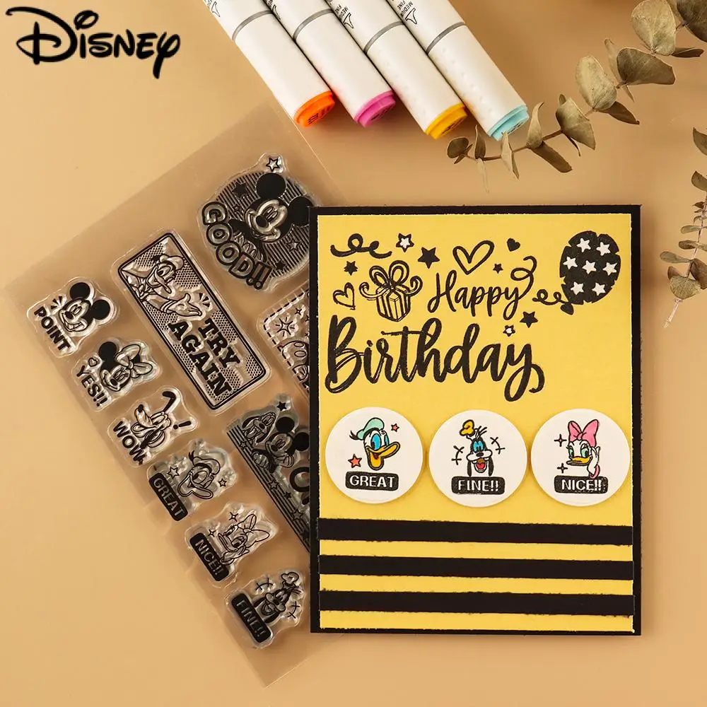 Disney Mickey En Vrienden Clear Stamps Stripfiguren Gevoelens Stempel Diy Scrapbooking Ambachten Seals Voor Decoratie