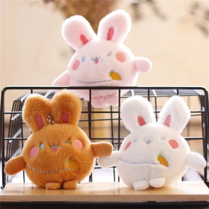 

8 Cm Rabbit Plush Toy Mini Cute Bunny Pendant Cartoon Stuffed Animals Doll Bag Keychain For Girls Christmas Gifts