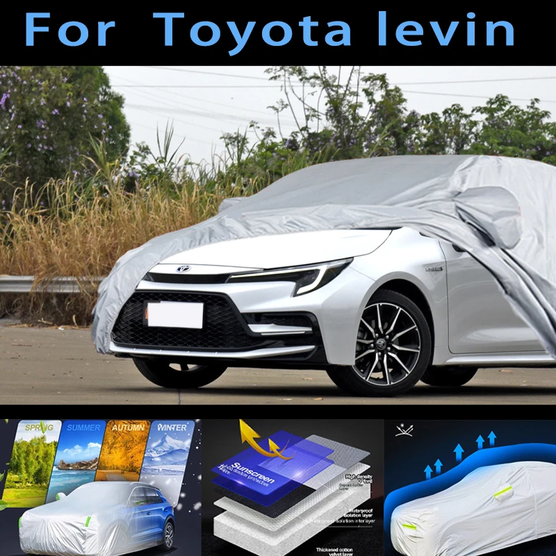 

For Toyota levin Outdoor Protection Full Car Covers Snow Cover Sunshade Waterproof Dustproof Exterior Car cover protection