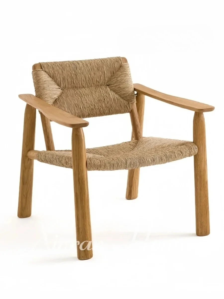 

Single Chair Modern Simple Designer Living Room Furniture Wabi Wind Balcony Homestay Rattan Sofa Chair