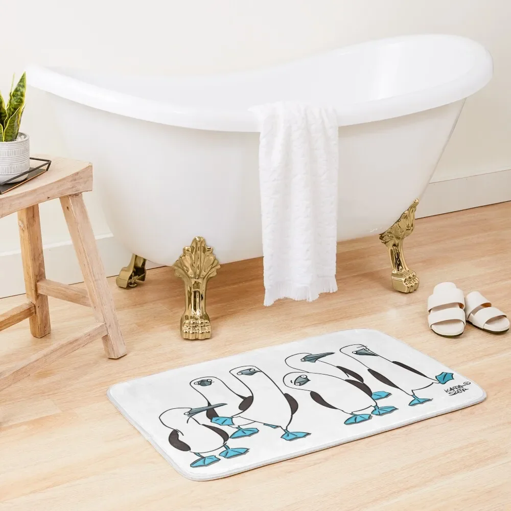 

Blue-footed booby Bath Mat For Toilet Mats Bedroom DoorEntrance Door Bathroom Deco Mat