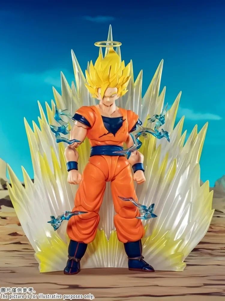 Original Dragon Ball Demoniacal Fit Df Shf Ssj2 Goku Majin Buster Super Saiyan Pvc Action Figure Toy Collection Model Gift