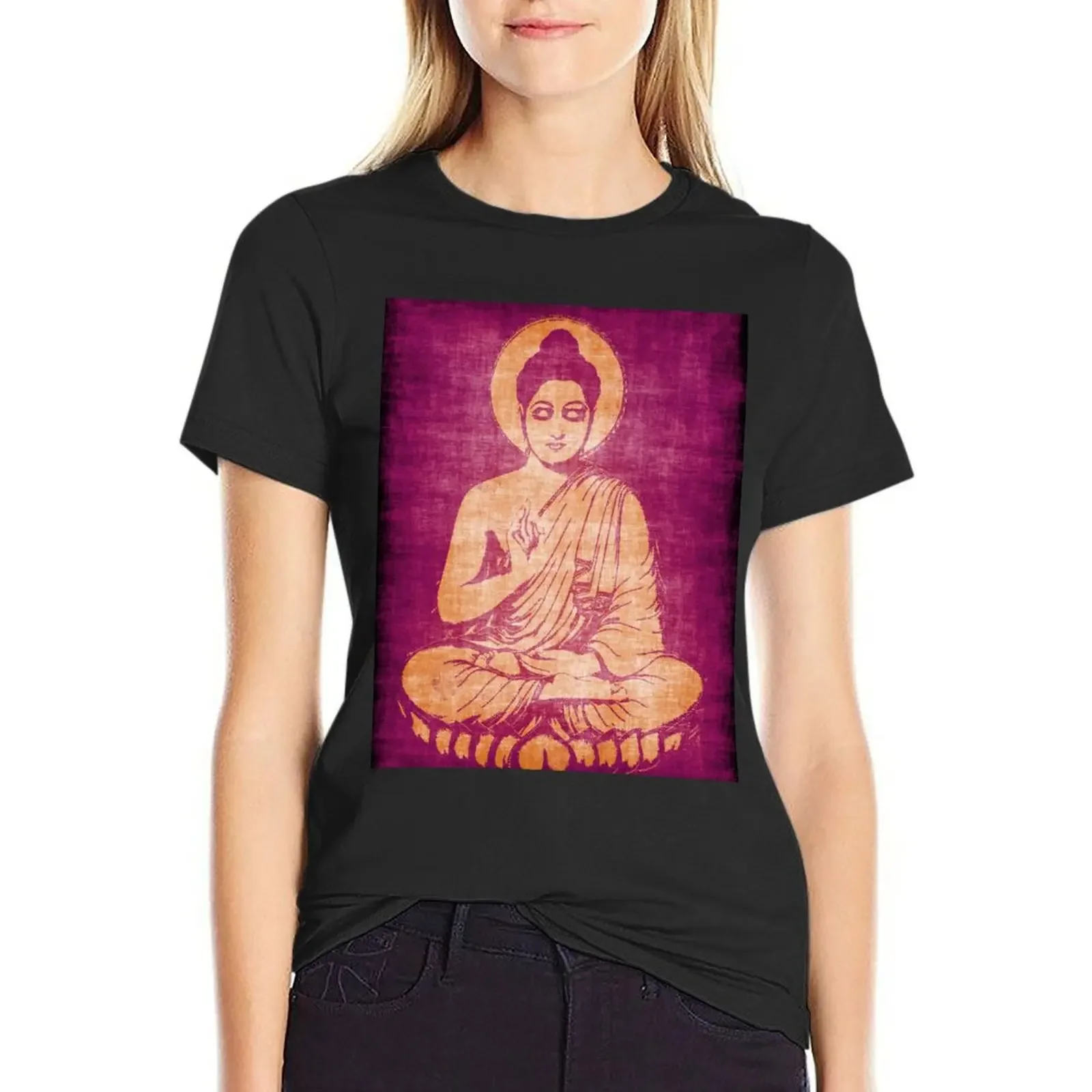 

BUDDHA-5 T-shirt oversized cute tops Blouse korean Women's clothes